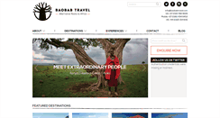 Desktop Screenshot of baobabtravel.com